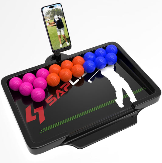 SAPLIZE - Plateau de Balles de Golf - Support Téléphone - 53 Balles – €25,99