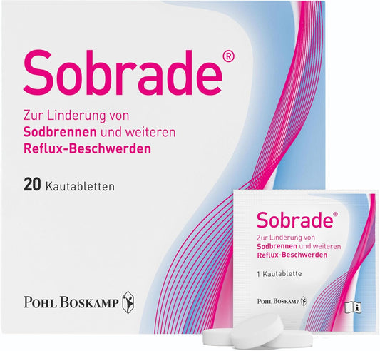 Sobrade - Comprimés à Mâcher - Reflux et RGO - Grossesse et Allaitement – €29,99