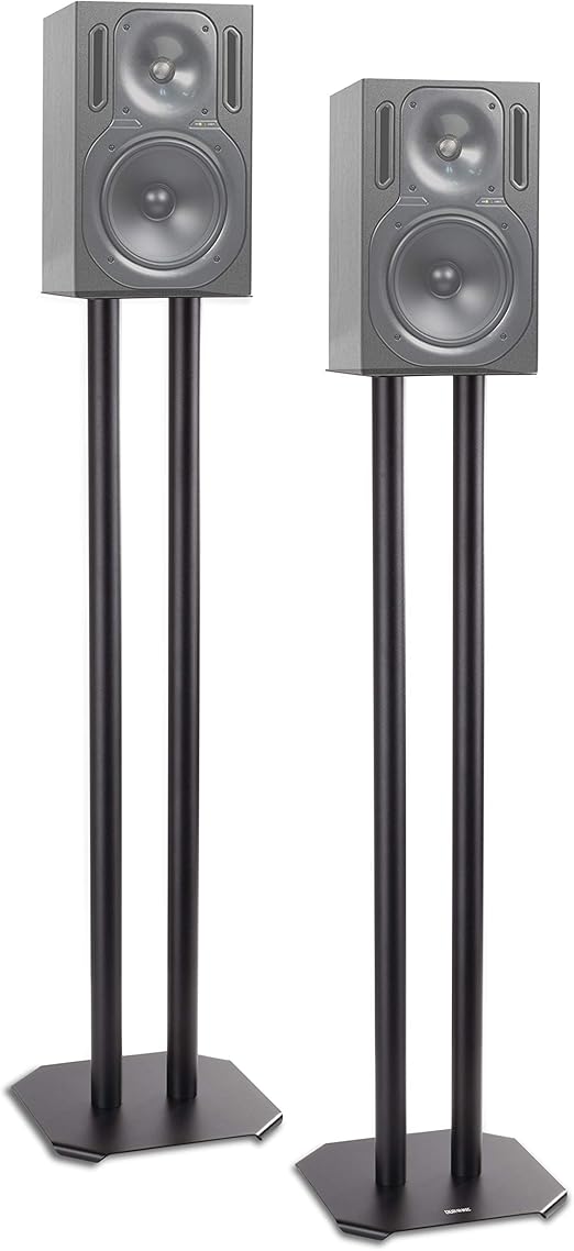 Pieds d'Enceintes Duronic SPS1022 – 80 cm – Réduction des Vibrations