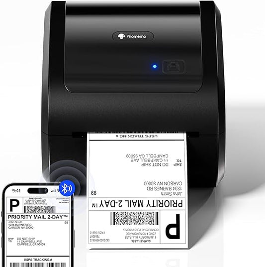 Imprimante d'étiquettes thermiques de bureau Phomemo D520BT – Bluetooth – Lavande