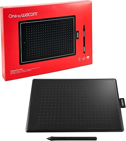 Tablette graphique Wacom One Medium – Noir – Compatible Windows