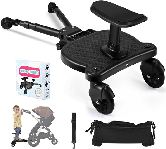 BugyKido - Planche à Roulettes Poussette - Universelle - Avec Siège – €40,99