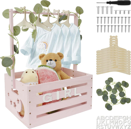 SUPPUIMNT - Panier en Bois - Grande Capacité - Facile à Assembler – €31,99