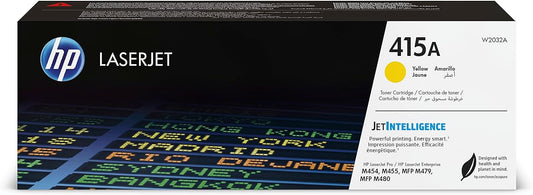 Toner HP 415A Jaune – Modèle W2032A – 2 100 pages