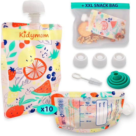 KIDYMOM - Bouteilles Réutilisables - Kit Complet - Sans BPA – €45,99
