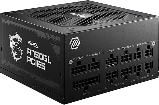 Alimentation MSI MAG A750GL – 750W, 80 Plus Gold, Modulaire