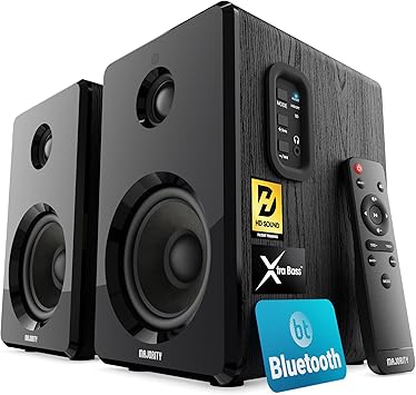Enceintes bibliotheques Majority D40 – 60W Bluetooth – Enceinte Active