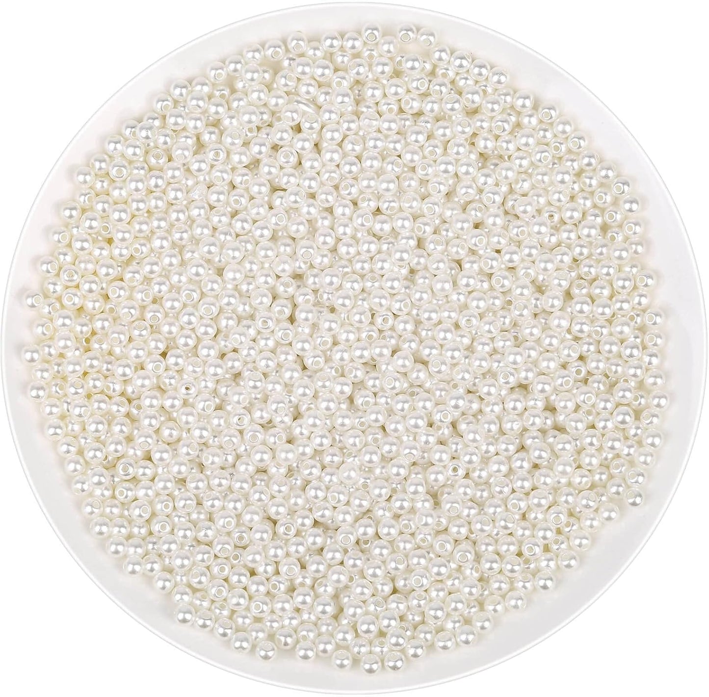 anezus - Perles à Coudre - 2000pcs Ivoire - Perles 4 MM – €3,44