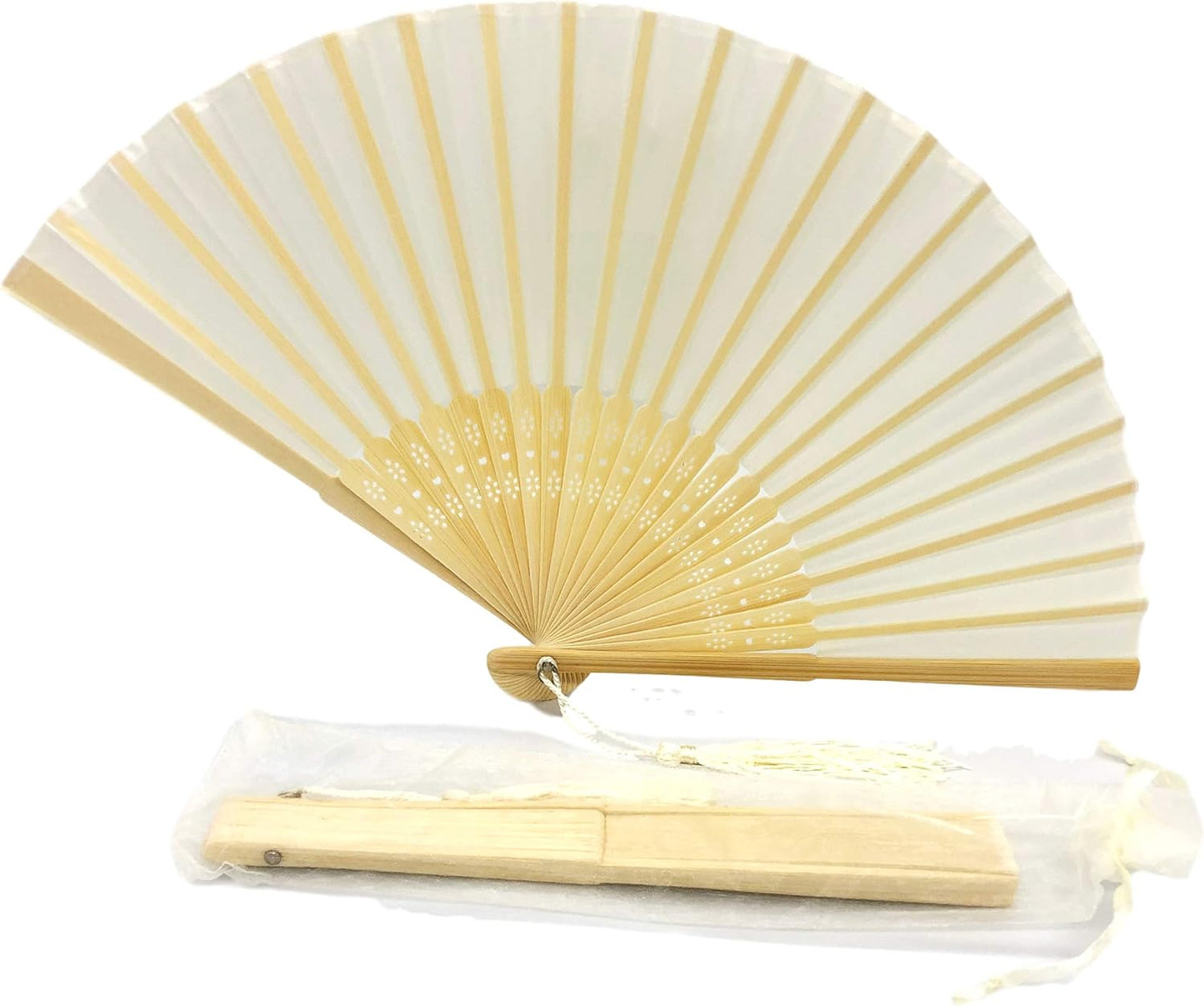 FANSOF.FANS - Éventail en Soie - Portable - Léger – €4,54