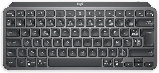 Clavier Logitech MX Keys Mini – Sans Fil, Compact, Gris Foncé