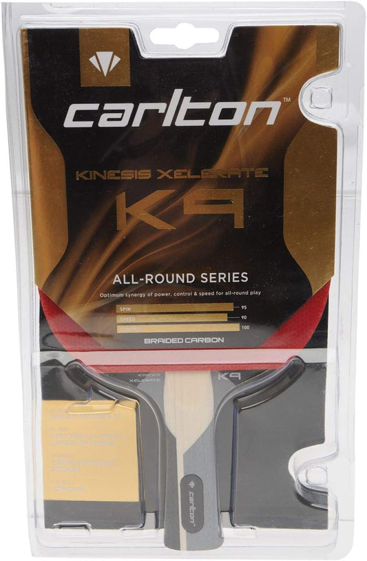 Carlton - Raquette de Tennis de Table - Kinesis Xelerate - Fibre de Carbone – €47,99