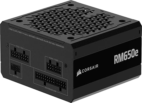 Alimentation Corsair RM650e – Modulaire et Silencieuse – Noir
