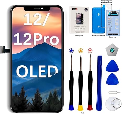 Écran OLED iPhone 12/12 Pro 6.1'' Haute Résolution Anti-empreintes