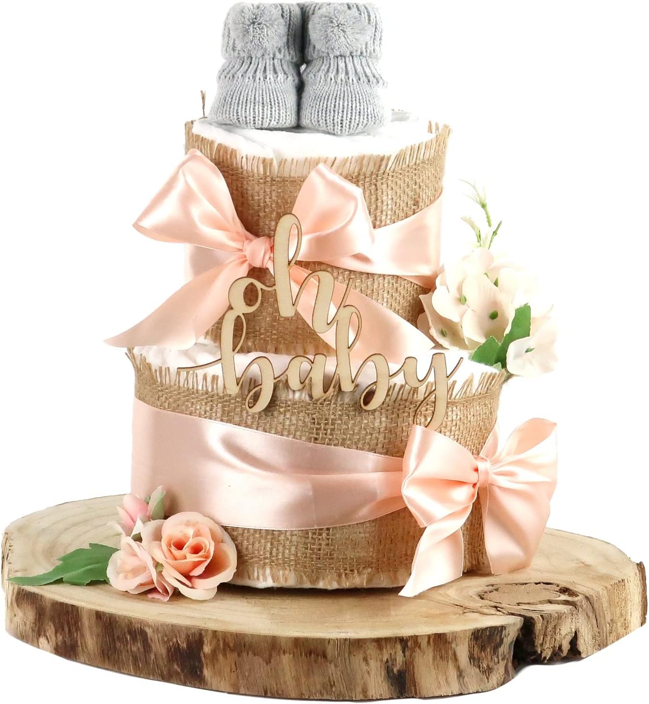 dubistda - Gâteau de Couches - Jute - 2 Niveaux – €35,99