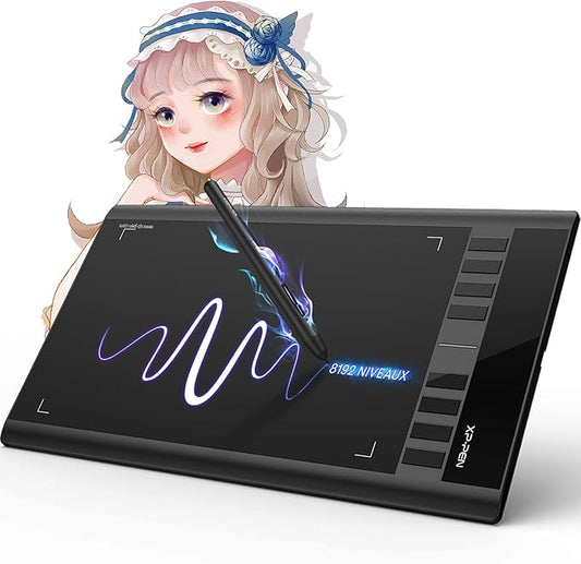 Tablettes graphiques XP-PEN Star03V2 – Stylet Passif – 12 Pouces