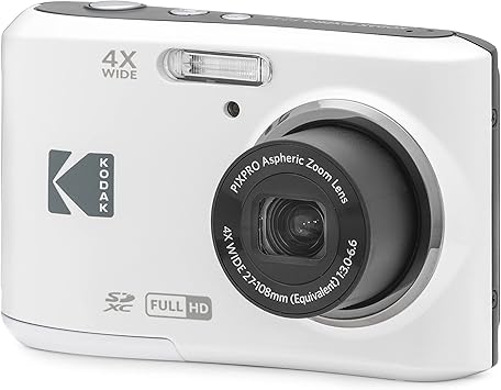 Compact et Bridge KODAK Pixpro FZ45 – 16.44 MP – Noir/Blanc