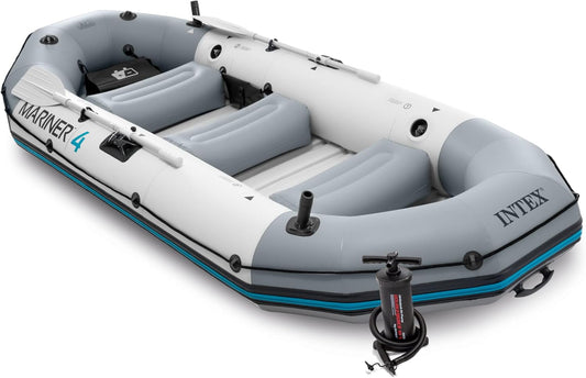 Intex - Bateau Gonflable - 4 Places - Résistant à l'Usure – €184,99