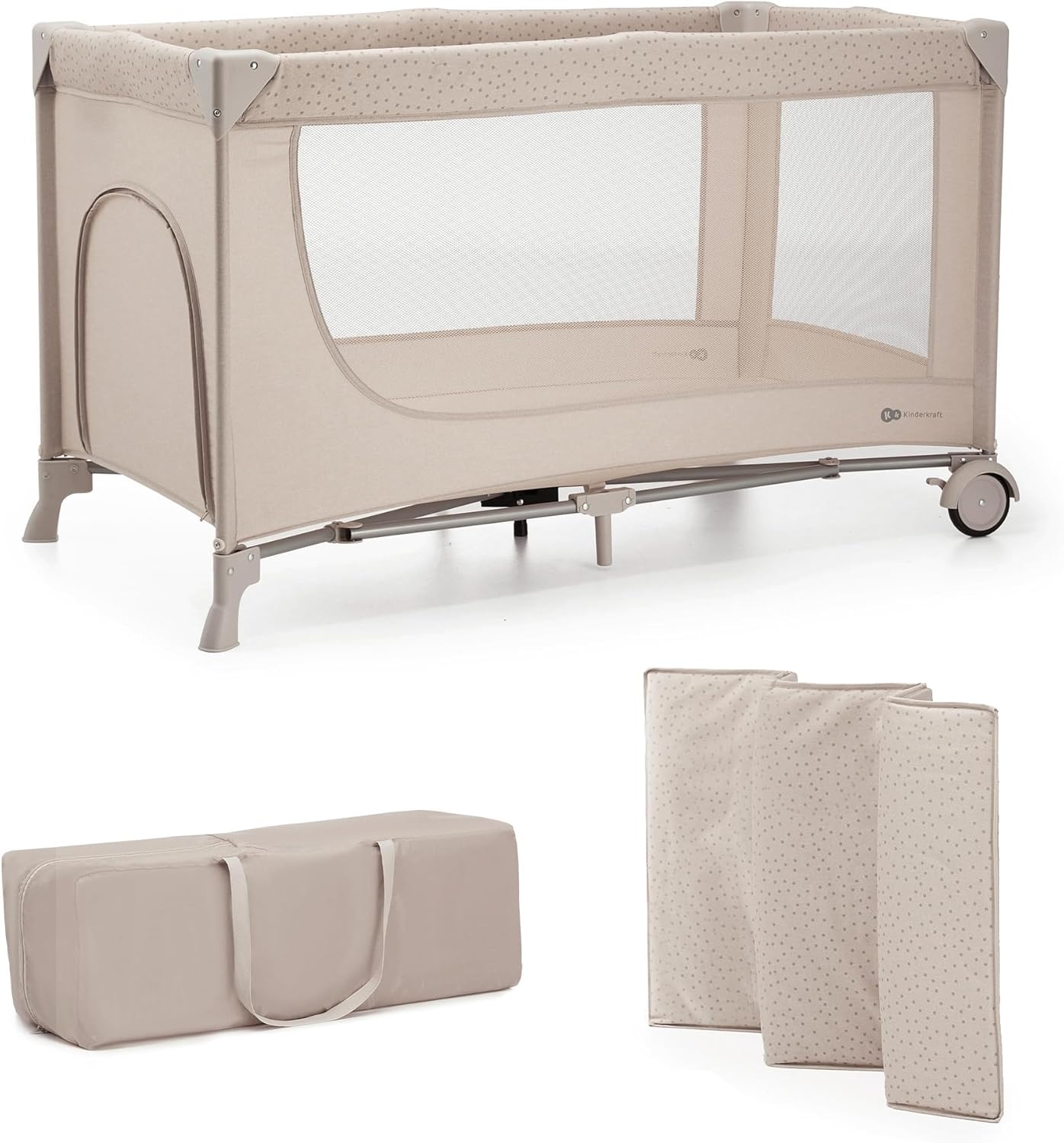 Kinderkraft - Lit Parapluie 2-en-1 - Pliable - Universel – €50,99