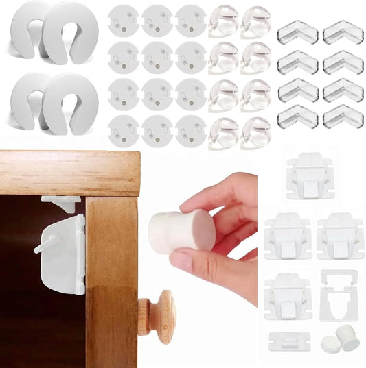 Générique - Kit Sécurité Bébé - Bloque Portes Magnétique - Cache Prise – €53,99