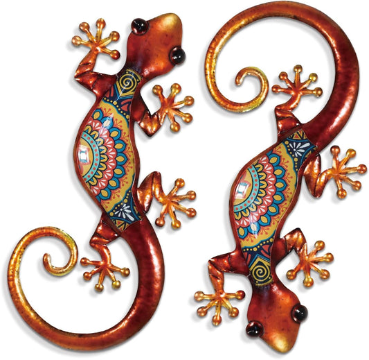 Liffy - Décoration Murale Lézard - Métal - Multicolore – €11,73