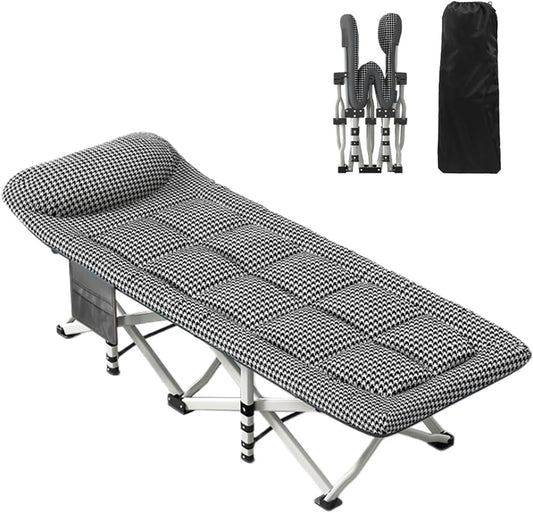 Bounabay - Lit de Camping Pliable - Extra Large - Structure Robuste – €49,99