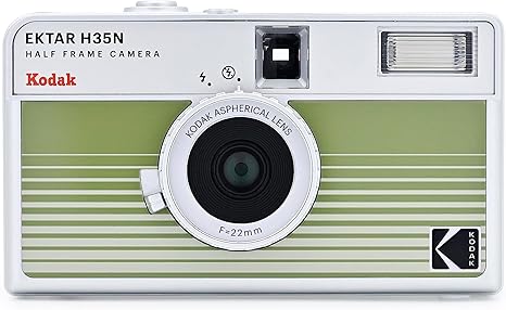 Compacts argentiques KODAK EKTAR H35N – Demi-Cadre, Vert rayé