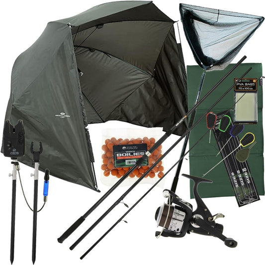 DNA Leisure - Set de Pêche à la Carpe - Canne 12ft - Moulinet Runner – €90,99