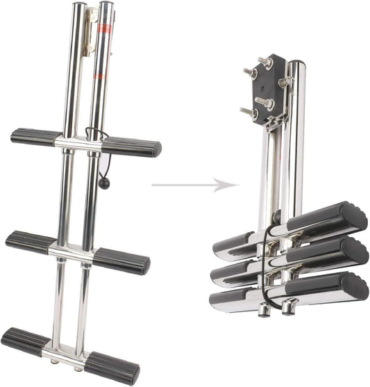 NovelBee - Échelle de Plongée - 3 Marches Télescopiques - Inox 316 – €38,99