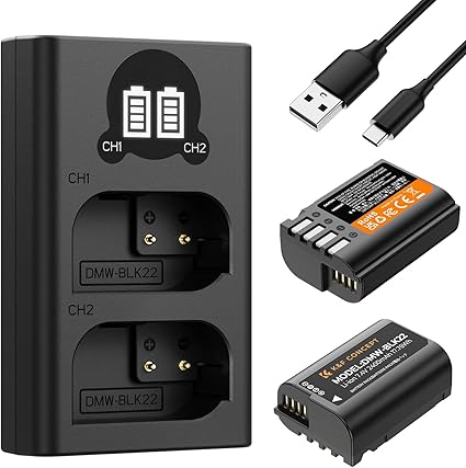 Ensemble batterie et chargeur K&F Concept 2400mAh – Dual Slot LCD
