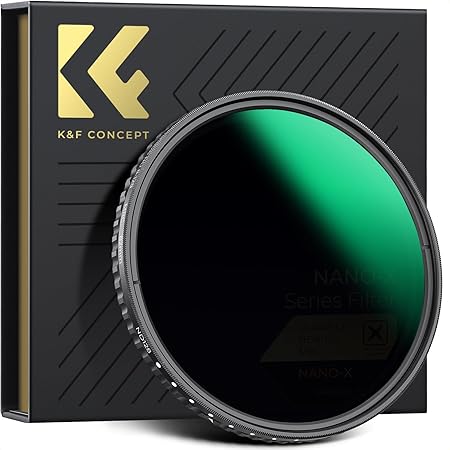 Filtre à densité neutre K&F Concept 58 mm – ND8-ND128 Variable