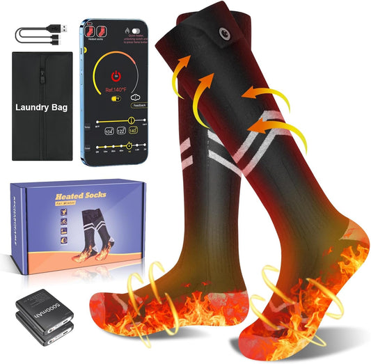 Brimekey - Chaussettes Chauffantes - Contrôle APP - Batterie 5000mAh – €27,99
