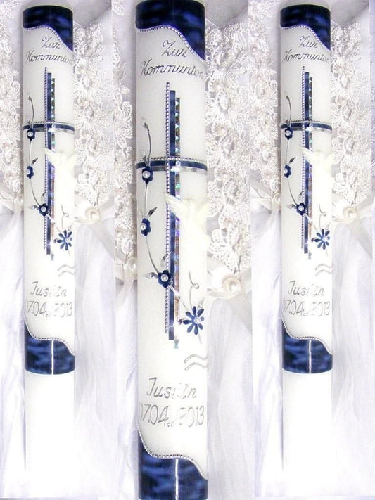 kerzenzauber-lusine - Cire de Communion - Lettres Autocollantes - Personnalisation – €30,99