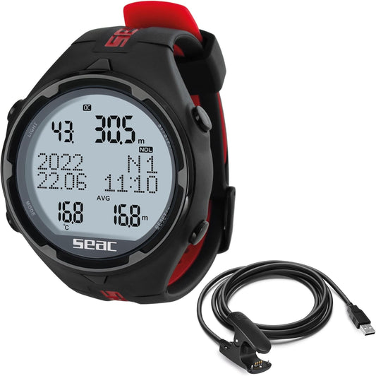 SEAC - Ordinateur de Plongée - Modes Scuba et Apnée - USB Inclus – €164,99