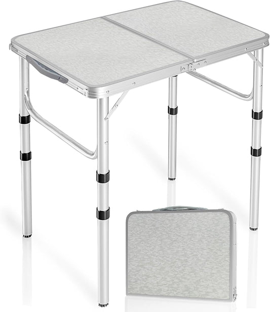 REDCAMP - Table de Camping Pliable - 3 Hauteurs Réglables - Portable – €25,99