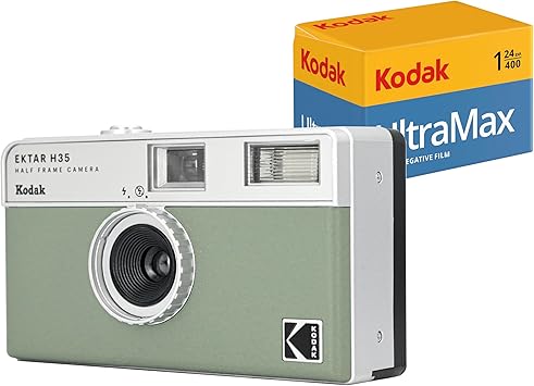 Compacts argentiques KODAK EKTAR H35 – Demi-Format 35 mm – Vert Sauge