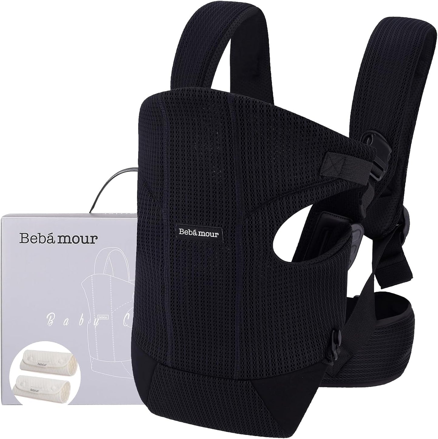 Bebamour - Porte-bébé - Convertible 3-en-1 - Bavoirs Inclus – €25,99