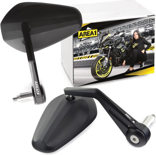 Area1 - Rétroviseur de Moto CNC - Aluminium - E-mark – €40,99