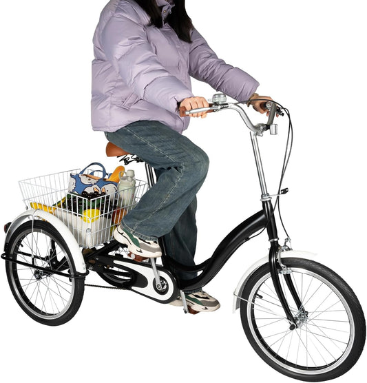 Generic - Tricycle Adulte - 20 Pouces - Panier Arrière – €208,99