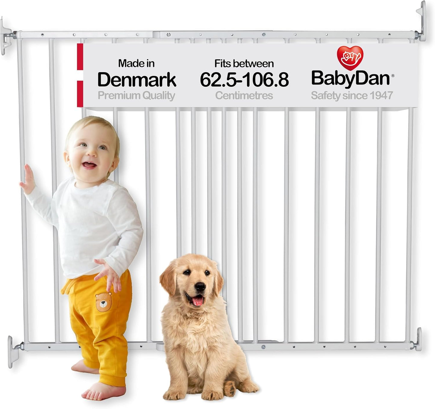 BabyDan - Barrière de Sécurité - Ajustable - Fixation Murale – €55,99