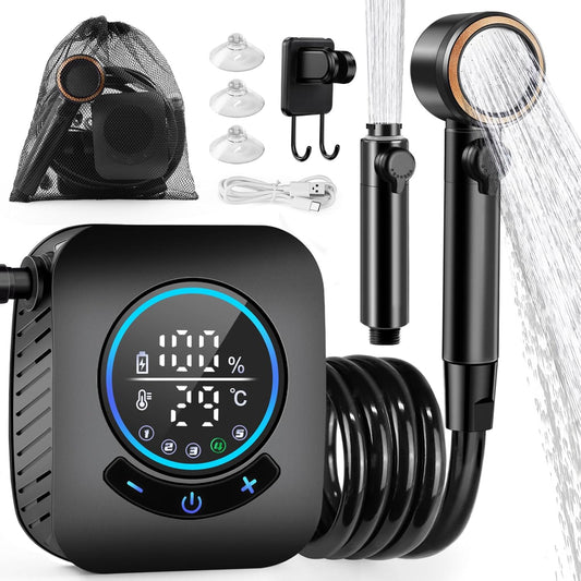 AUTOPkio - Douche Camping Portable - Batterie 8000mAh - IPX8 Étanche – €28,99
