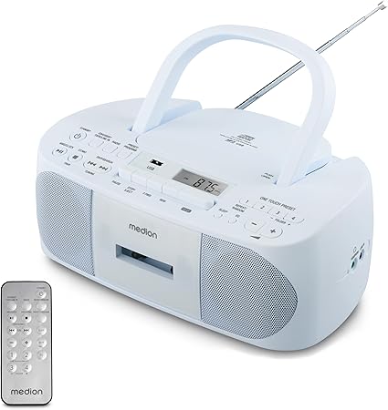 Radio-cassette-CD MEDION E65010 – Lecteur CD – Bleu