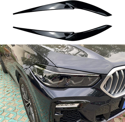 FINMOKAL - Couverture de Phare - Noir Brillant - Pour BMW X5/X6 – €26,99