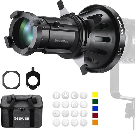 Spot NEEWER Snoot avec Lentille de Projection – 20° Focus Réglable