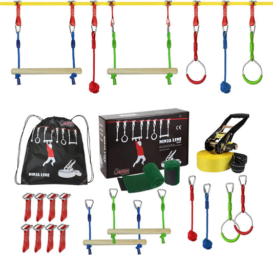 ALPIDEX - Slackline Enfants - Parcours Ninja - Accessoires Modulables – €122,99