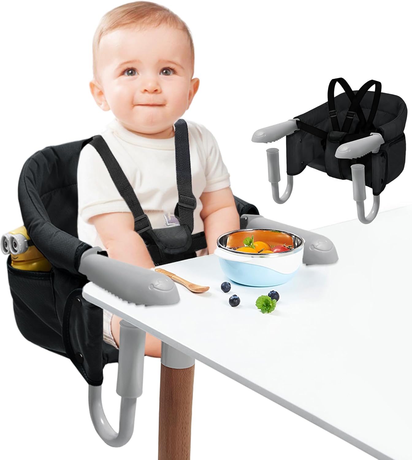 FIVMEN - Siège de Table Bébé - Pliable - Ceinture Intégrée – €32,99