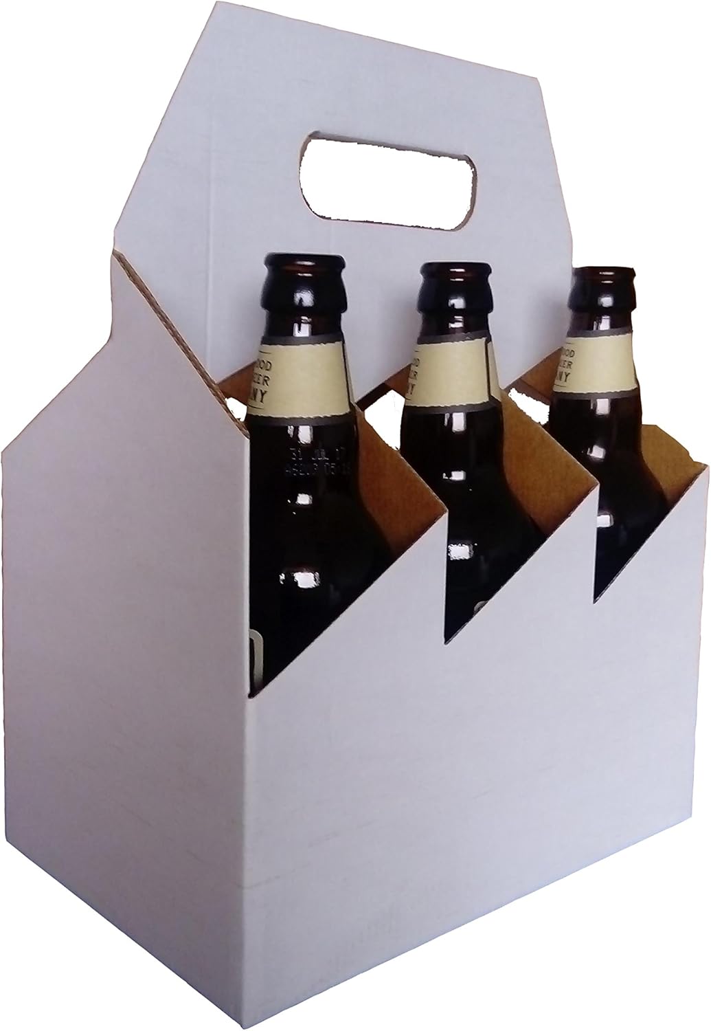 Boxes2Go - Porte-Bouteilles Ale - 6 Bouteilles - Blanc – €16,24