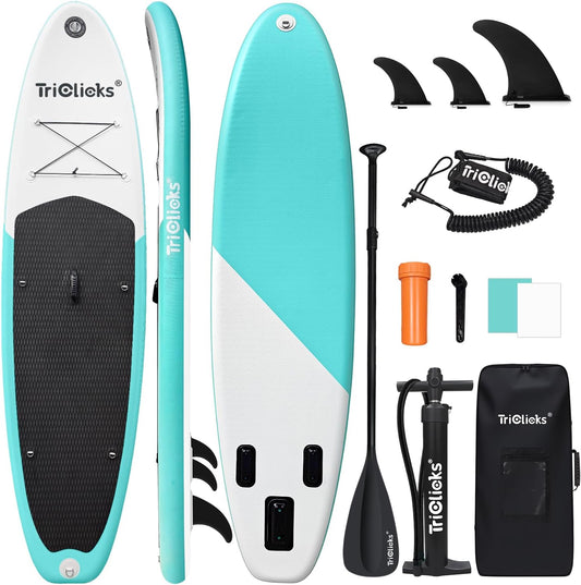 Triclicks - Paddle Board Gonflable - 10ft - Kit Complet – €103,99