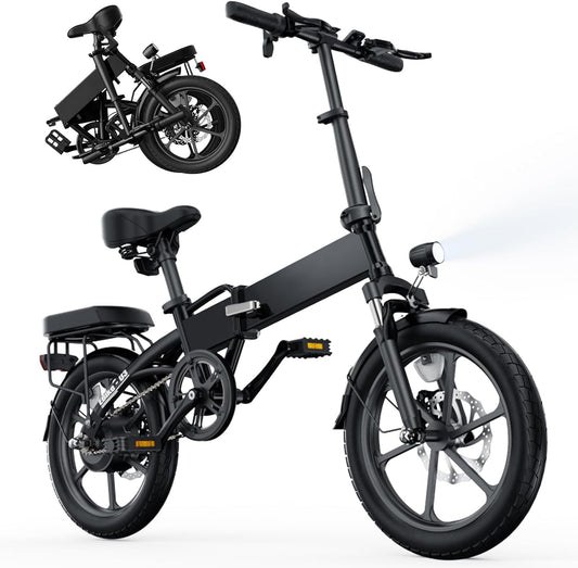 Finbike - Vélo Électrique Pliant - Charge Rapide - 55KM Autonomie – €283,99
