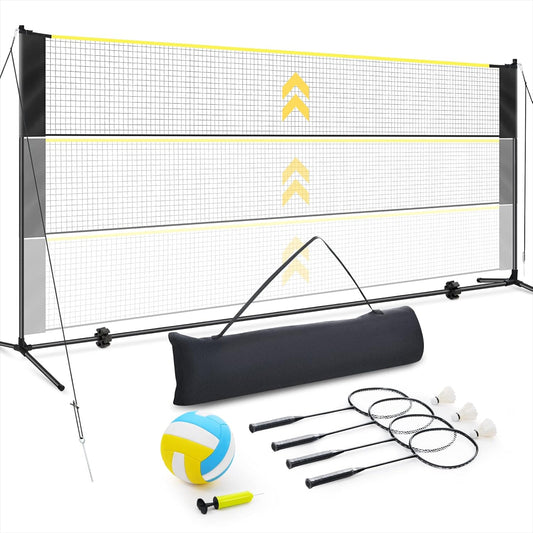Vanku - Set de Filet de Volleyball - Hauteur Ajustable - Portable – €92,99