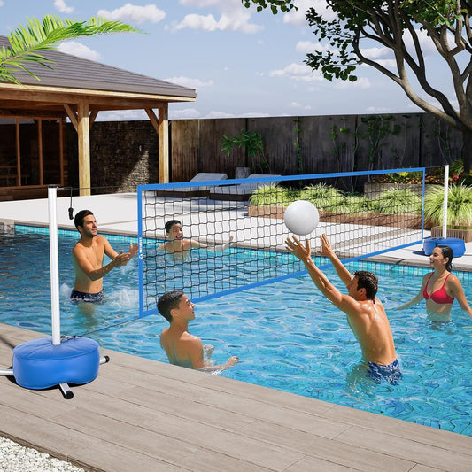 Patiassy - Filet de Volley Piscine - Base Pondérée - Longueur Ajustable – €66,99